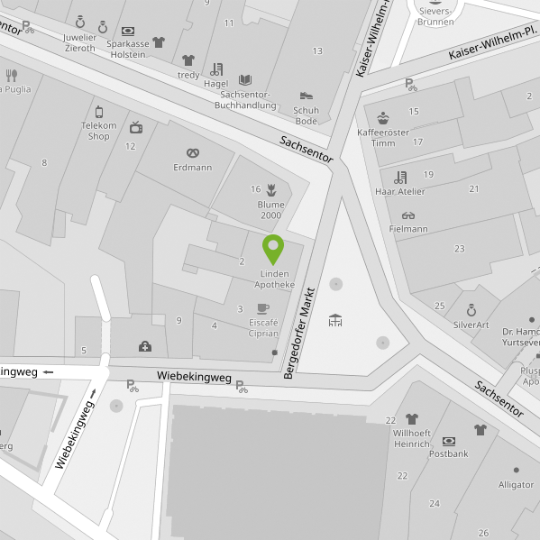Standort-Karte Linden Apotheke